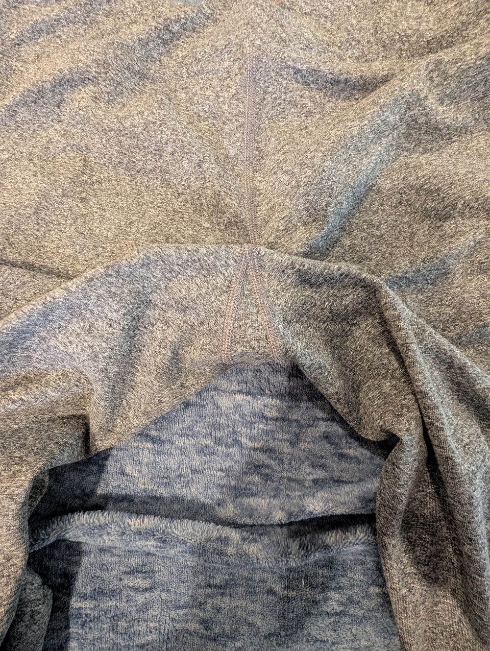 The North Face Large Heather Gray Leggings with Lime Accents - Picture 4 of 5